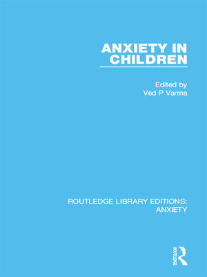 cover image of Anxiety in Children